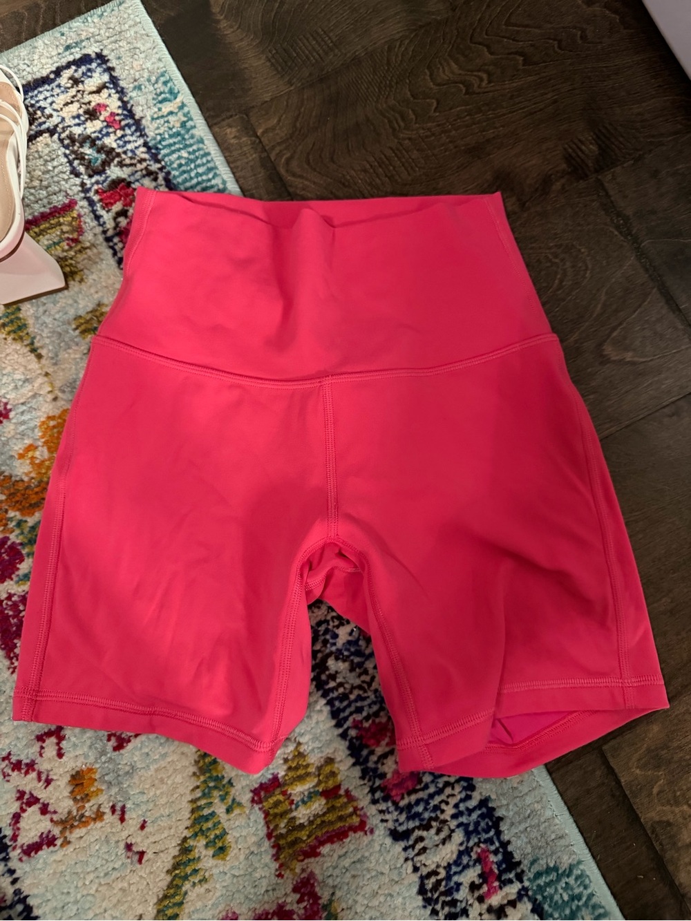 lululemon athletica Hot Pink High-Waist Bike Shorts